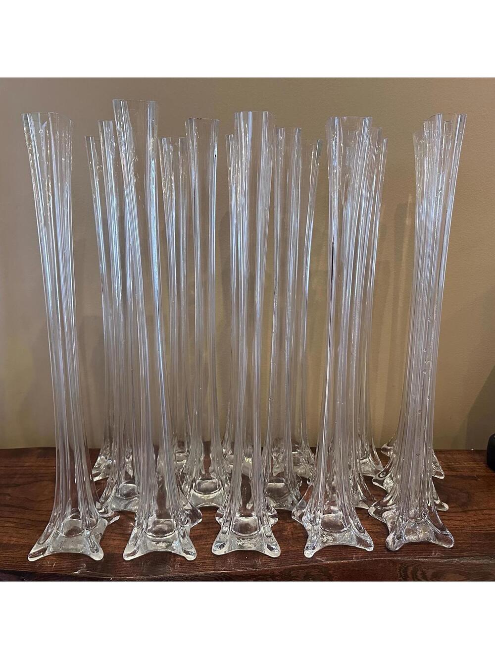 Vintage Eiffel Tower Vases 20”